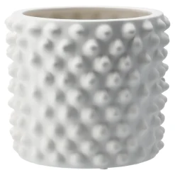Maceta Cloudy blanco mate, pequeña
