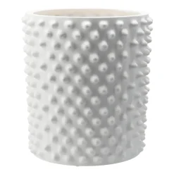 Maceta Cloudy blanco mate, grande