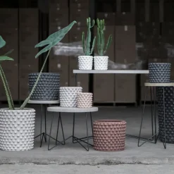 Maceta Cloudy, gris oscuro, pequeña, Ø 21 cm