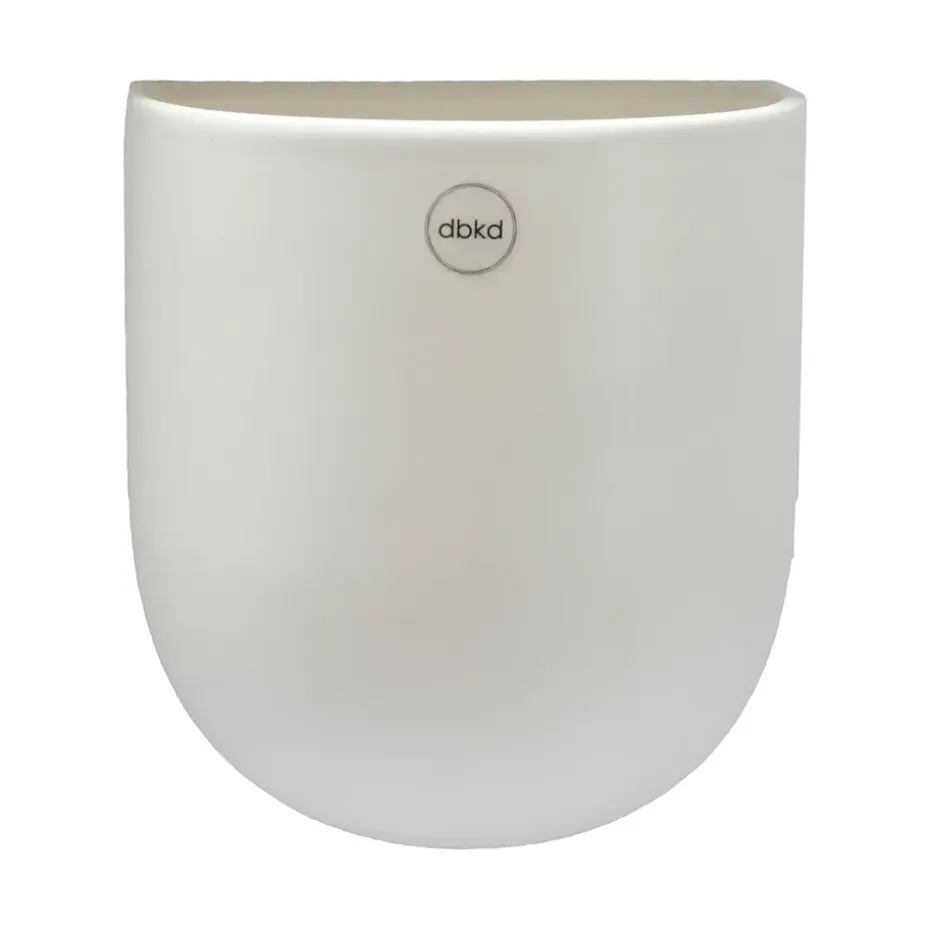 Maceta colgante de pared Cut blanco, large