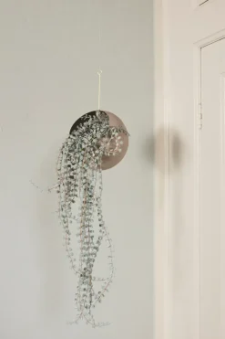 Maceta colgante GLOBE Ø21 cm h32 cm, Taupe