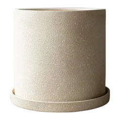 Maceta con base Grow Ø30 cm, Creme structure