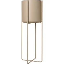 Maceta con base Kena M h80.5 cm Ø29 cm, Nomad (beige)