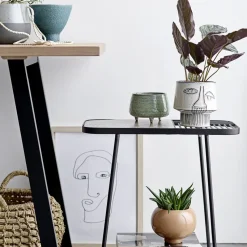 Maceta con pie Bloomingville Ø15 cm, gris