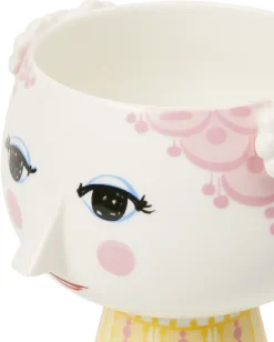 Maceta con pie Eva Ø 15,5 cm, Rosa