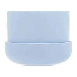 Maceta con plato Nappula Ø17 cm altura 13 cm, Aqua