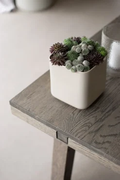 Maceta Cube small Ø13 cm, Shiny mole