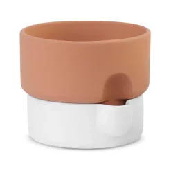 Maceta de autorriego Oasis mediana Ø20.5 cm, terracota-blanco