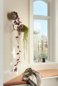 Maceta de pared Globe Ø21 cm, Taupe