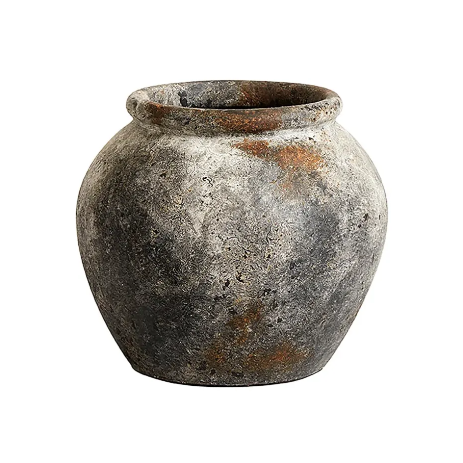 Maceta Echo Ø30 cm h25 cm, óxido-gris