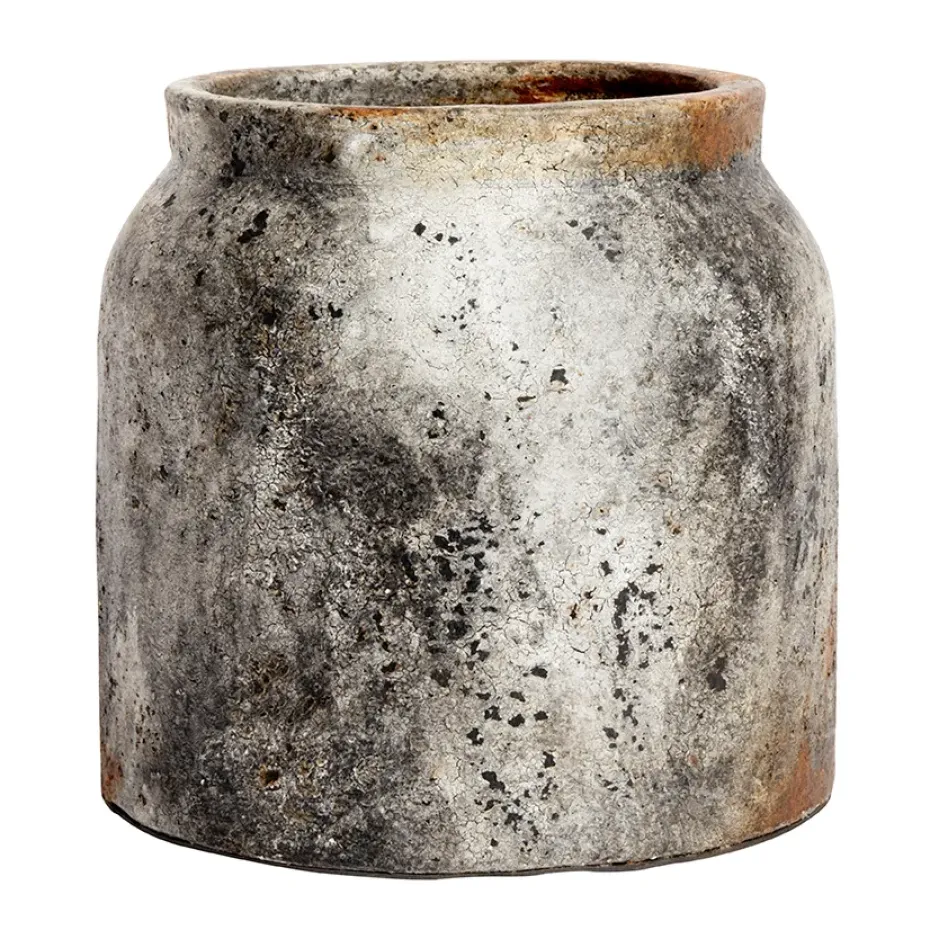 Maceta Echo Ø28 cm, óxido-gris