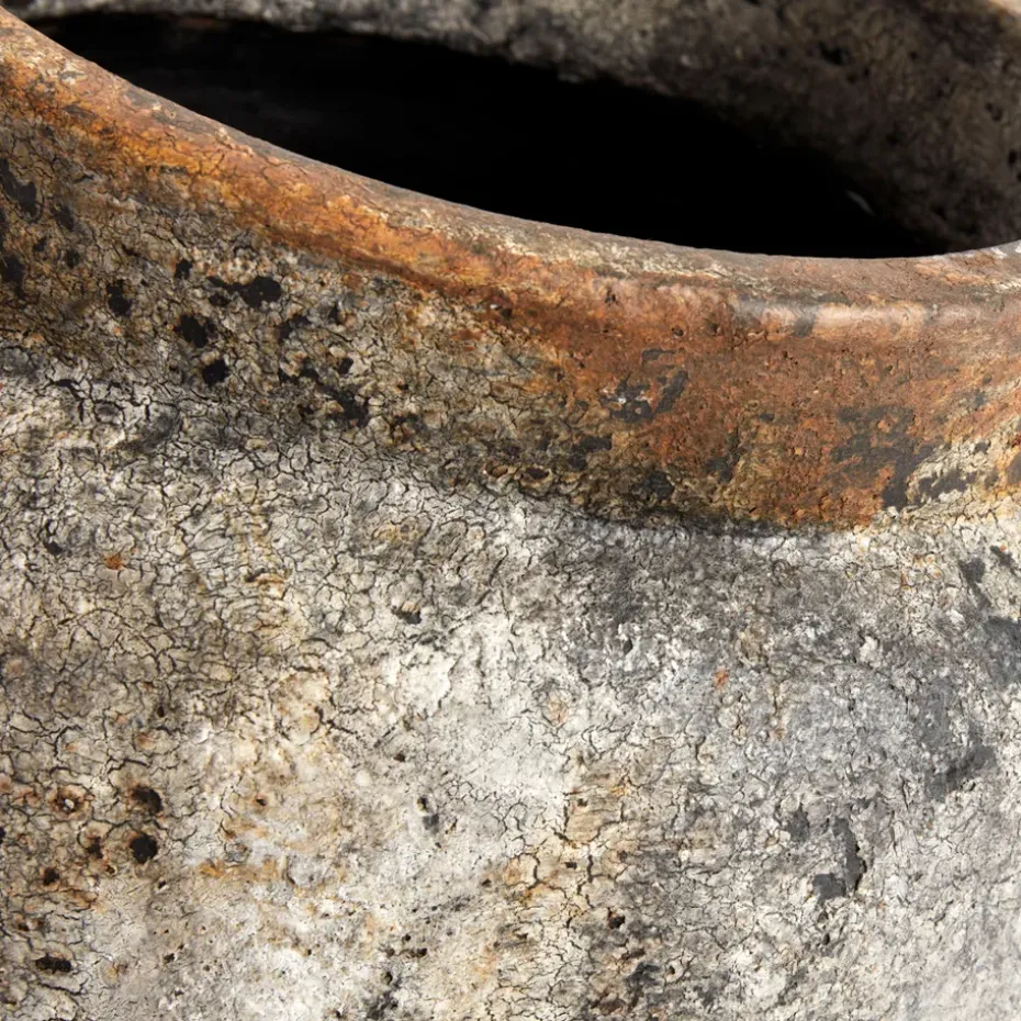 Maceta Echo Ø28 cm, óxido-gris