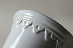 Maceta esmaltada Københavner Ø21 cm, Mineral White