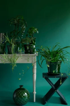 Maceta esmaltada Københavner Ø21 cm, verde