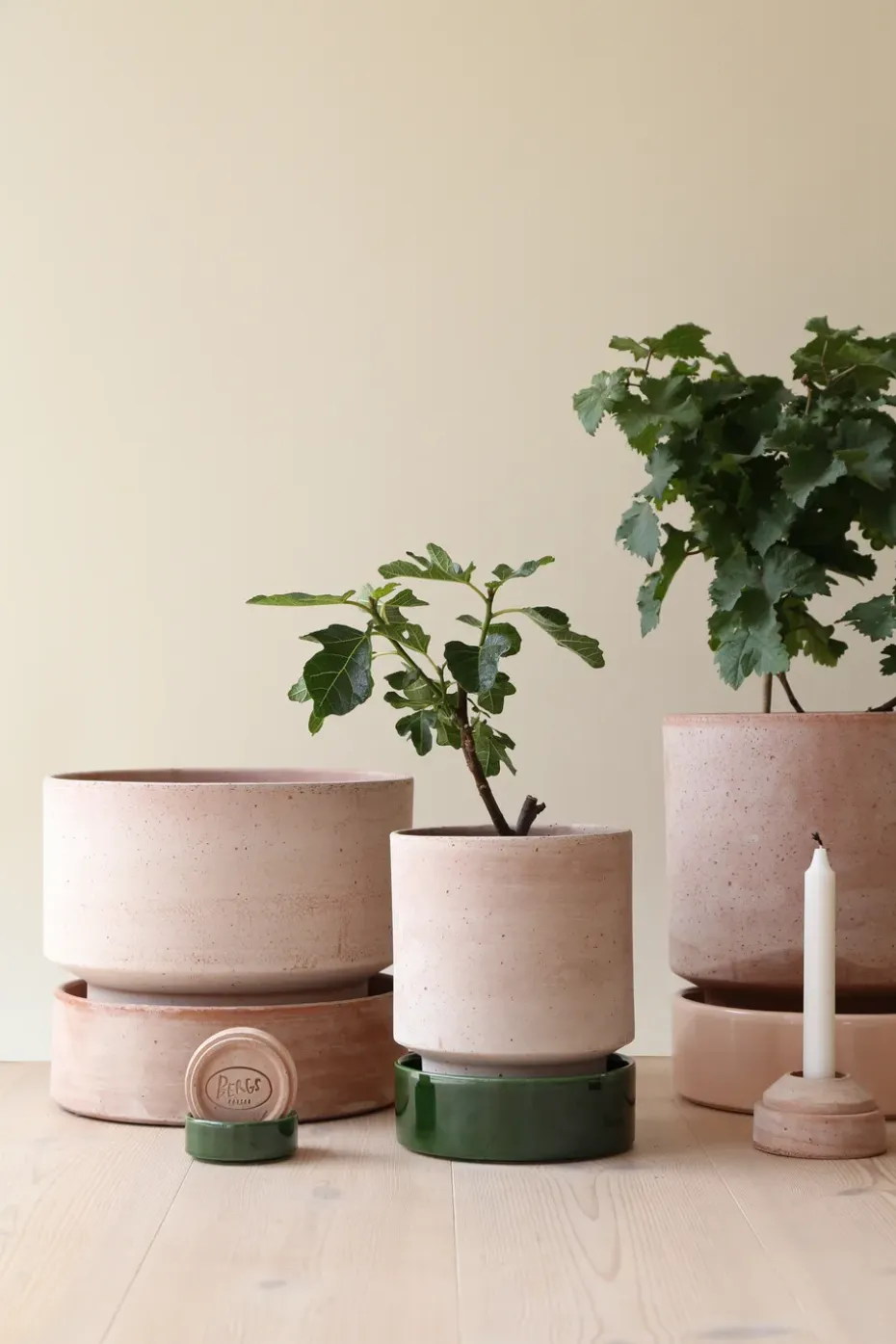 Maceta Hoff, Ø16 cm, Raw Rosa-Deep Burgundy