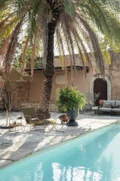 Maceta Hourglass grande Ø50 cm, negro-gris oscuro