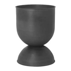 Maceta Hourglass mediana Ø40 cm, negro-gris oscuro