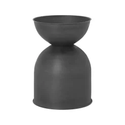 Maceta Hourglass pequeña Ø30 cm, negro-gris oscuro