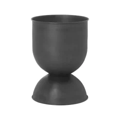 Maceta Hourglass pequeña Ø30 cm, negro-gris oscuro
