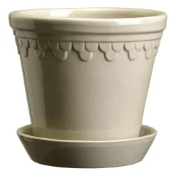 Maceta Københavner esmaltada Ø18 cm, Sand Stone