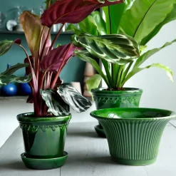 Maceta Københavner esmaltada Ø16 cm, verde