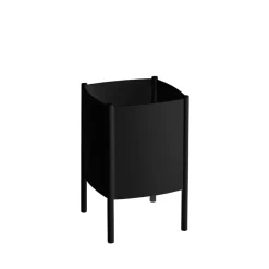Maceta Konvex Pot, Negro, pequeña Ø23 cm