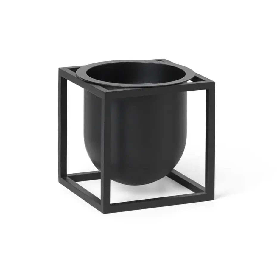 Maceta Kubus 10 cm, negro