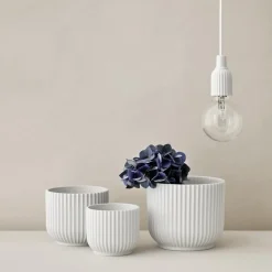 Maceta Lyngby, blanco, Ø18,9 cm
