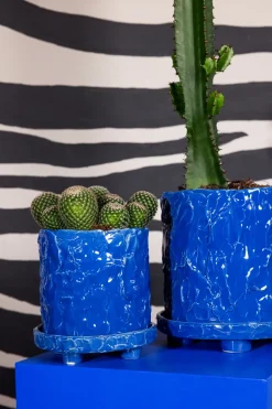 Maceta Muddy S Ø17,5 cm, Azul