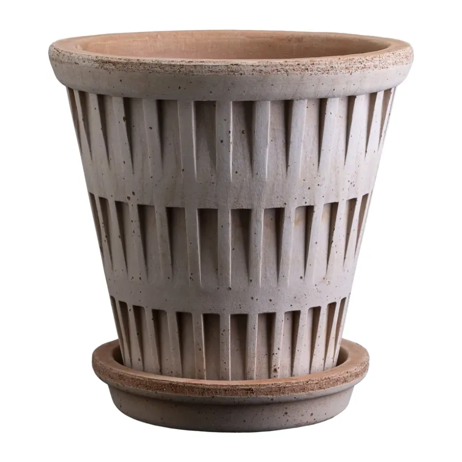 Maceta Pantheon raw, Rosa, Ø25 cm