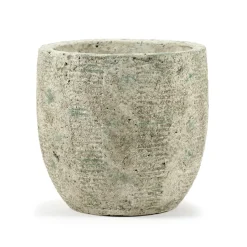 Maceta Rustic rayas M 20,5 cm, Grey