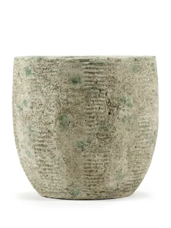 Maceta Rustic rayas M 20,5 cm, Grey