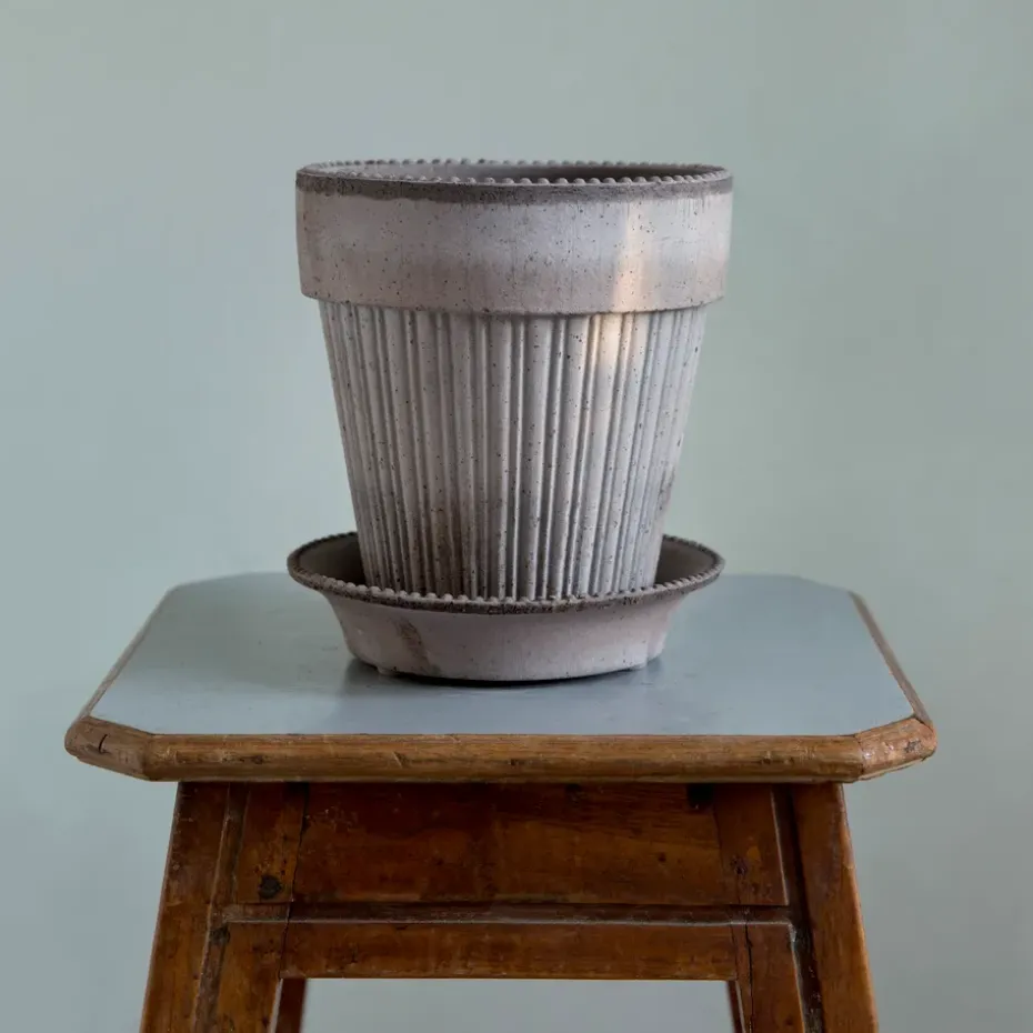 Maceta Simona 16 cm, gris