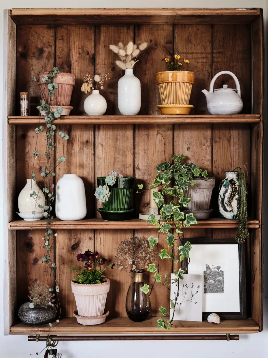 Maceta Simona esmaltada Ø14 cm, verde