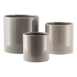 Maceta Sleek Ø12 cm, Beige