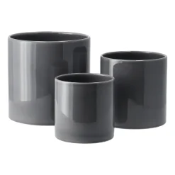 Maceta Sleek Ø15 cm, Carbón