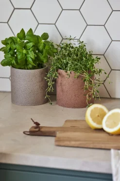 Maceta Speckled Ø12 cm, Óxido