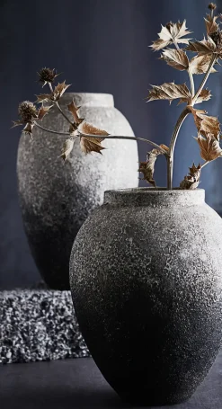 Maceta Story h28 cm Ø23 cm, gris