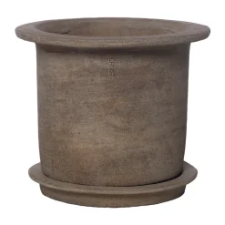 Maceta terracota Ernst con plato, Ø24x17 cm