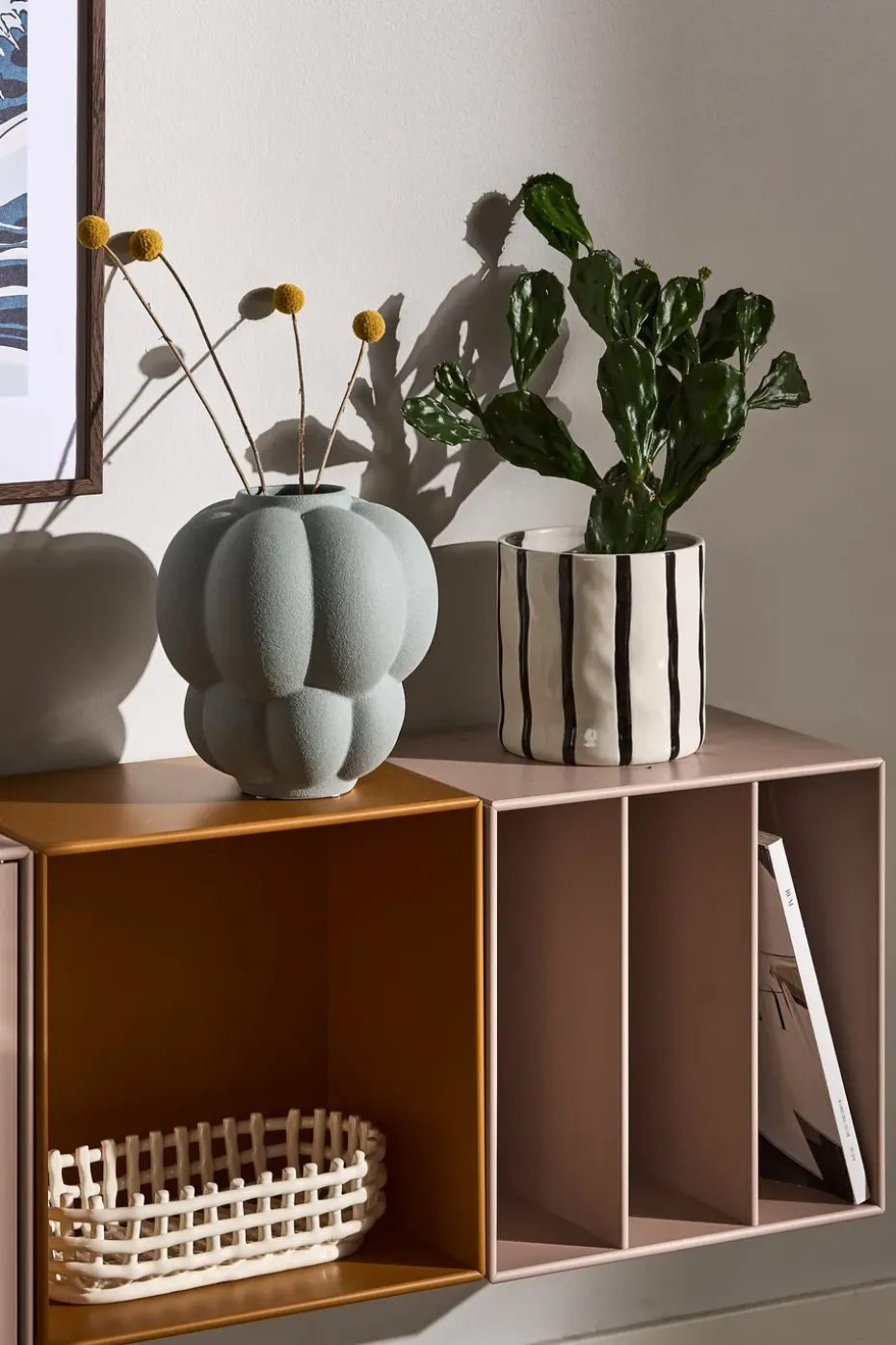 Maceta Thrive Ø20 cm, Blanco-negro