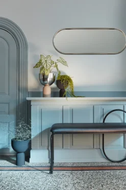 Maceta Torus Ø22 cm, Silver-taupe