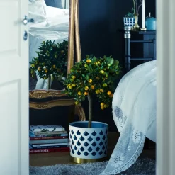 Maceta Trio drop, grande Ø28 cm, blanco