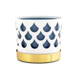 Maceta Trio drop, mediana Ø18 cm, blanco