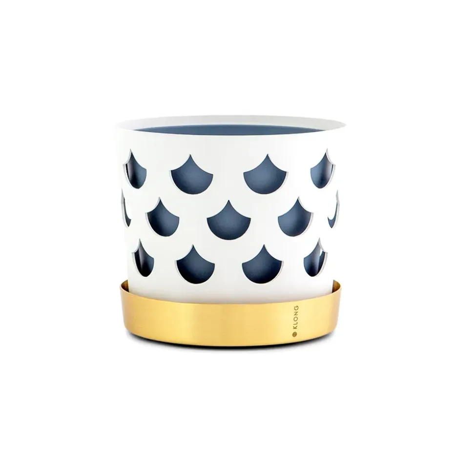 Maceta Trio drop, pequeña Ø12 cm, blanco