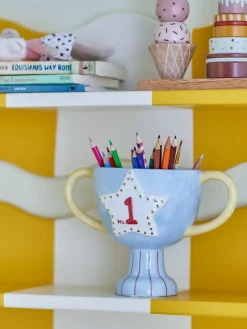 Maceta Trophy 23x16 cm, Azul