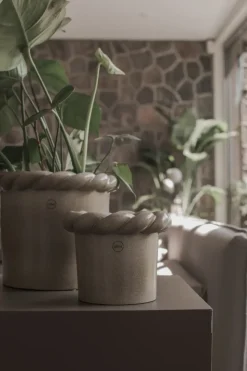 Maceta Twine Ø14 cm, Beige