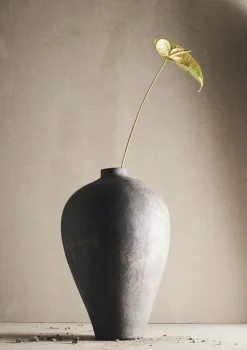 Maceta-Jarrón Memory 60 cm, Marrón/gris terracota