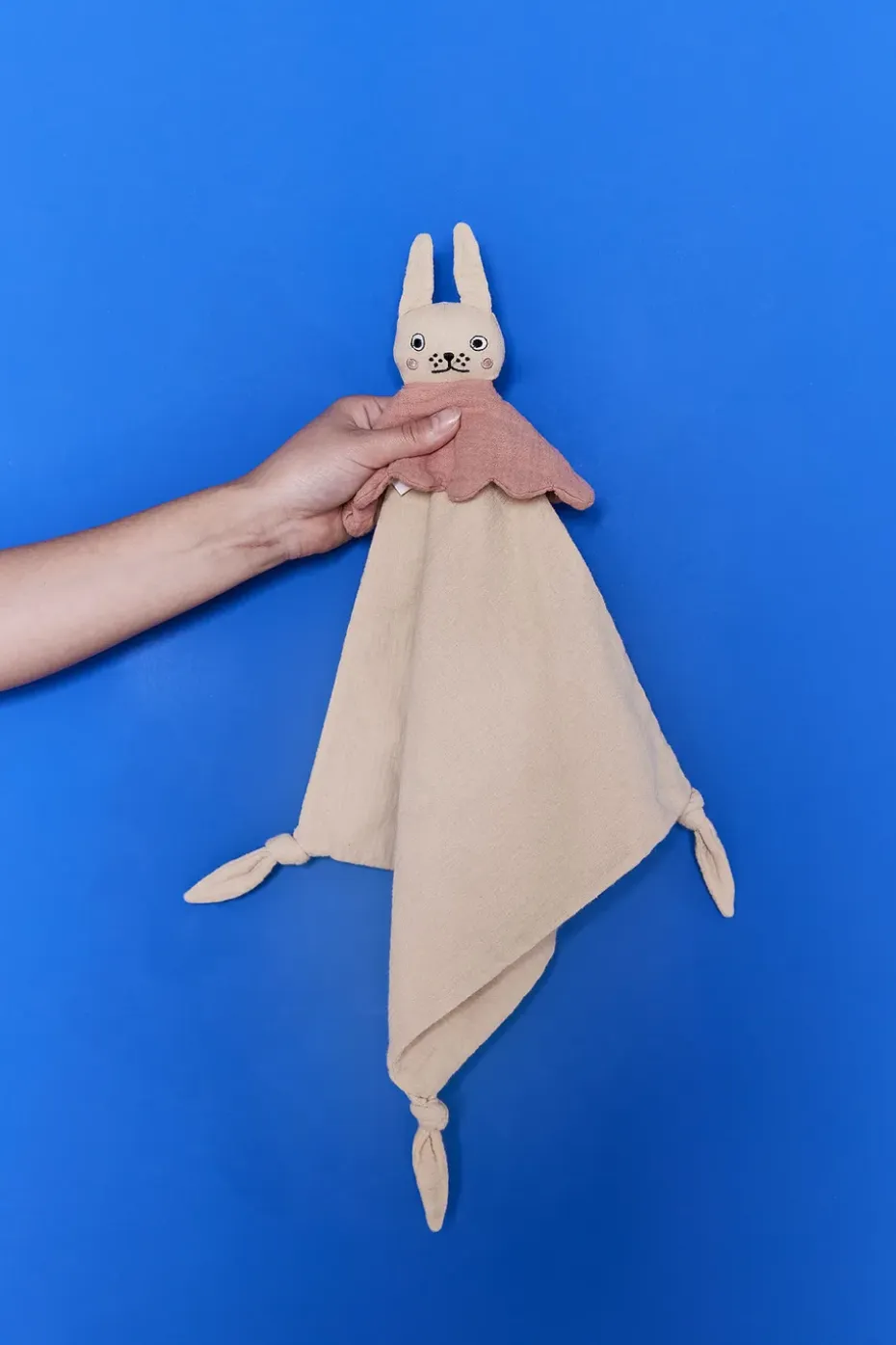 Manta con peluche Ninka Rabbit 40x40 cm, Beige