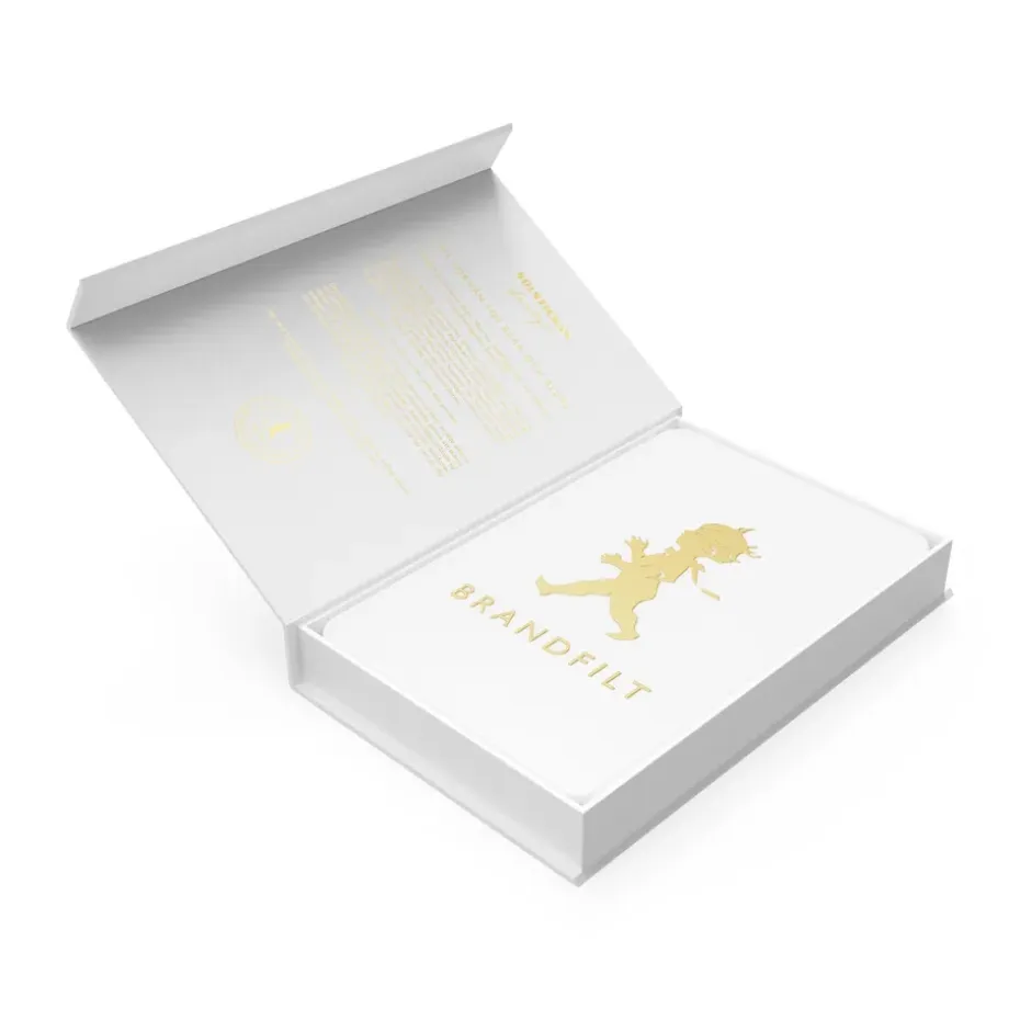 Manta ignífuga Solstickan 16x2,7x25 cm, Blanco-oro