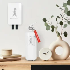 Manta ignífuga Solstickan 16x2,7x25 cm, Blanco alto brillo